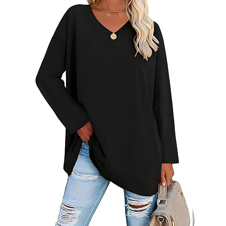 Haley - Relaxed V-Neck Sweater