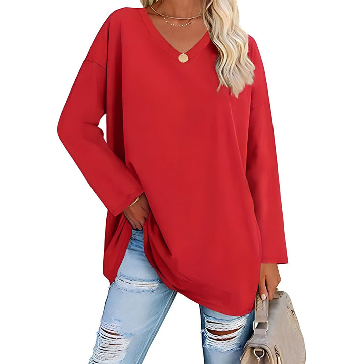 Haley - Relaxed V-Neck Sweater