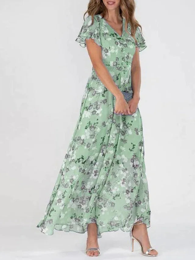 Genevieve - Versatile Floral Long Dress