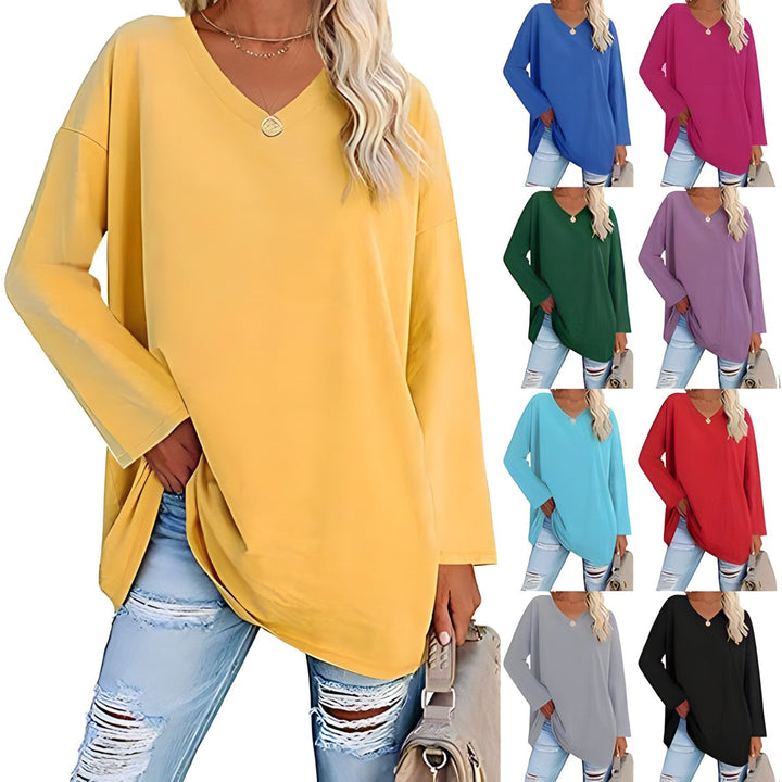 Haley - Relaxed V-Neck Sweater