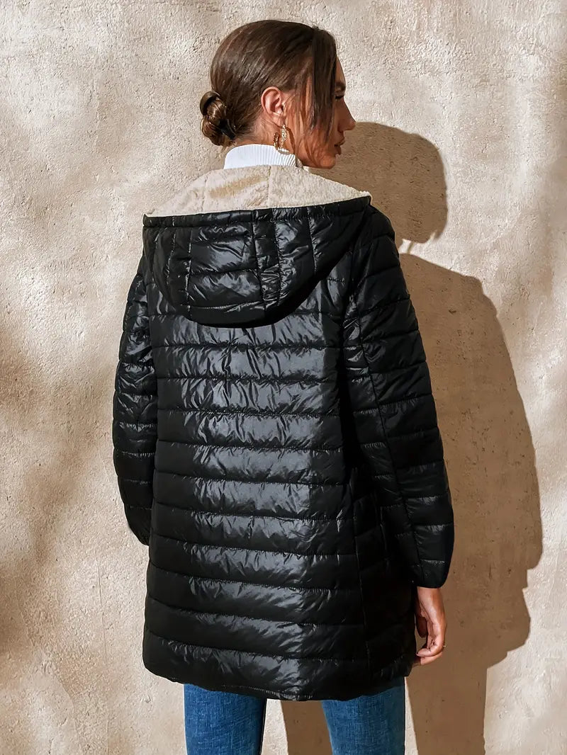 Abigail - Windproof Mid-Length Puffer Jacket