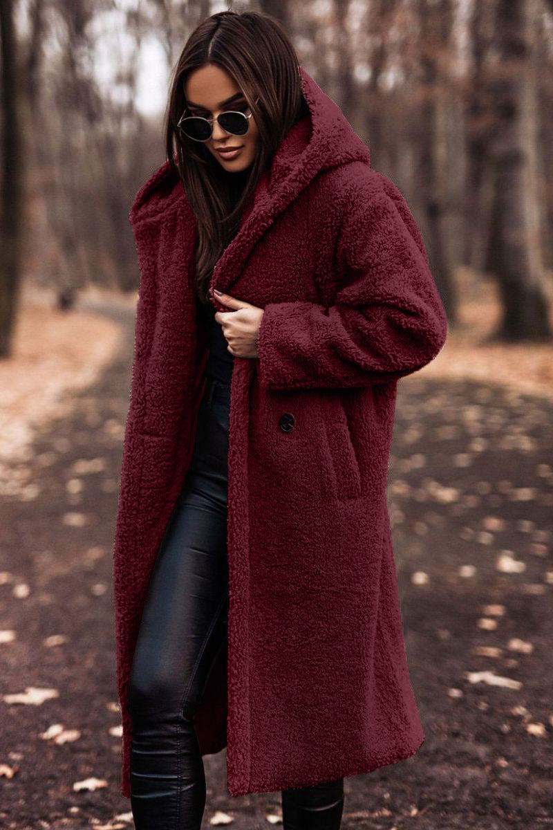 Harper - Cozy Long Fuzzy Hooded Jacket