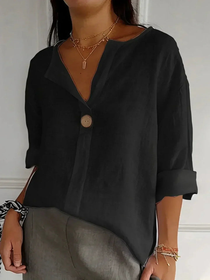 Yasmin - Casual V-Neck Blouse