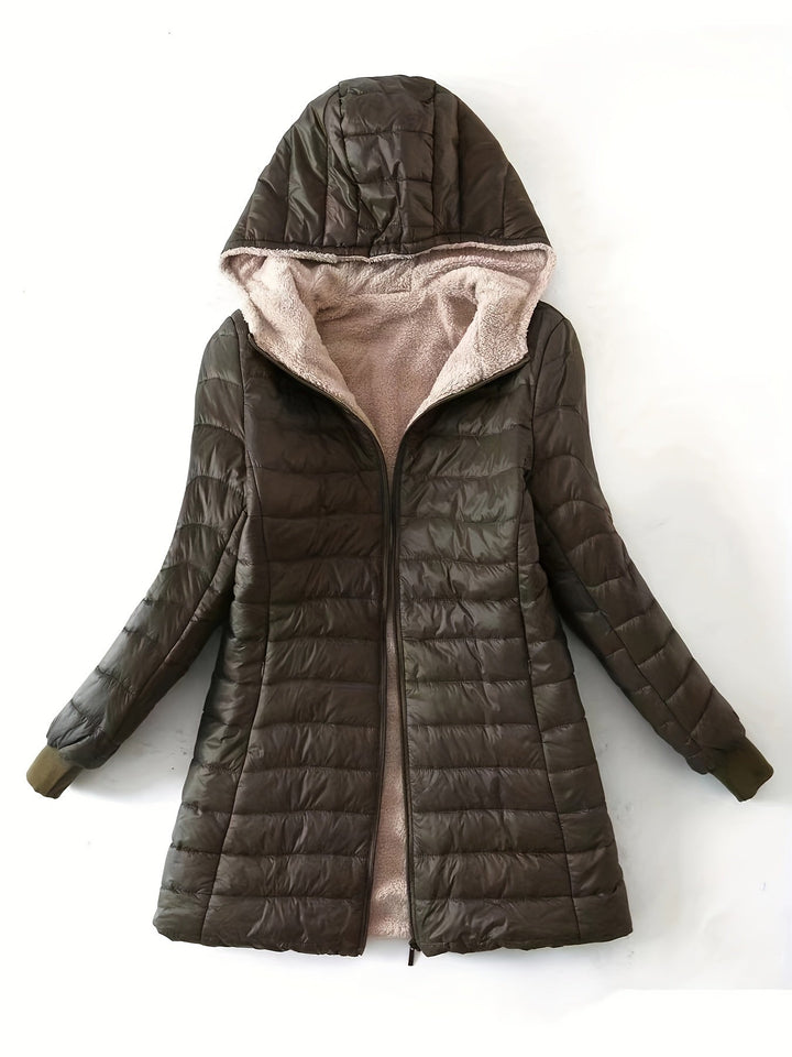 Abigail - Windproof Mid-Length Puffer Jacket