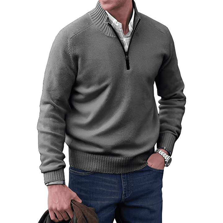 Seth - Cashmere Sweater with Zipper