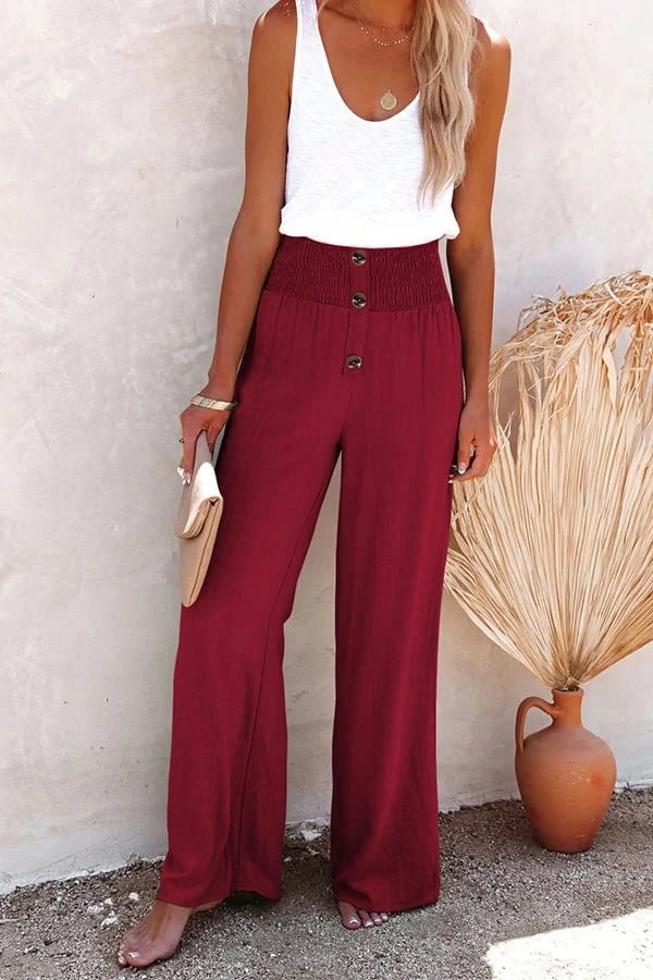 Delia - Relaxed High-Waist Pants