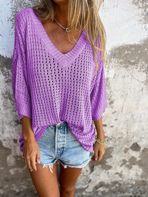 Saskia - Knitted Casual Top