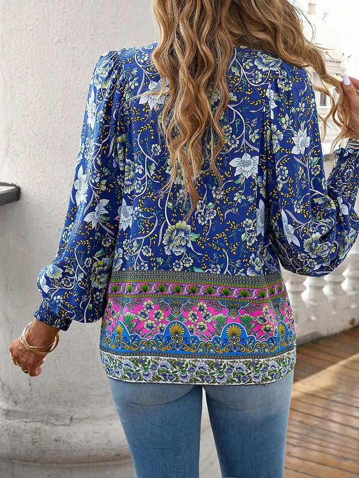 Lucy - Boho Floral Blouse