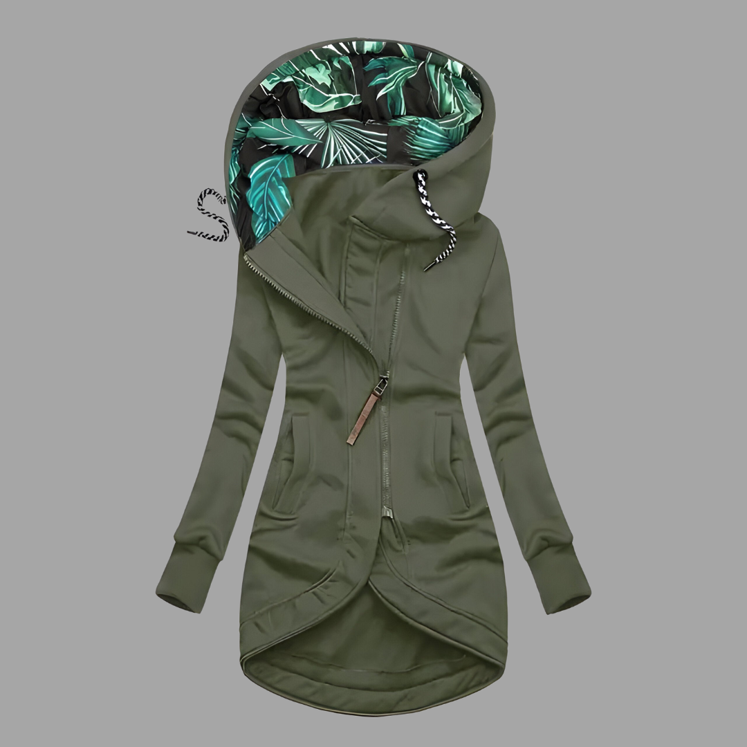 Ivy - Chic Long Hooded Jacket