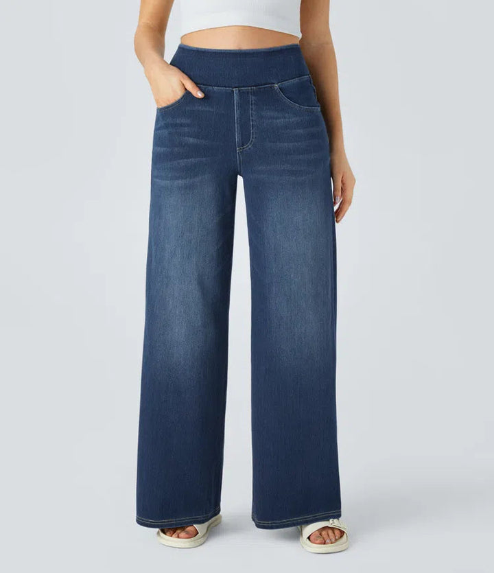 Hazel Stretch Palazzo Jeans