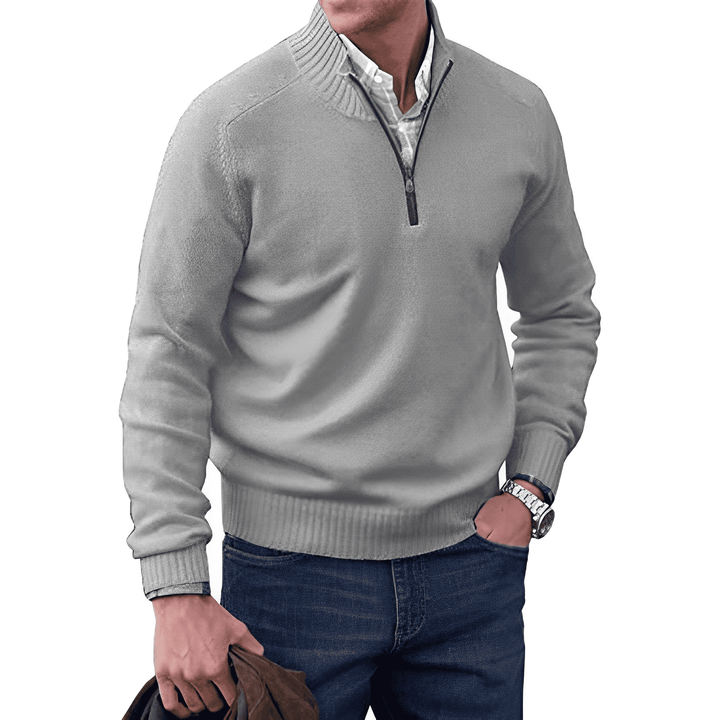 Seth - Cashmere Sweater with Zipper