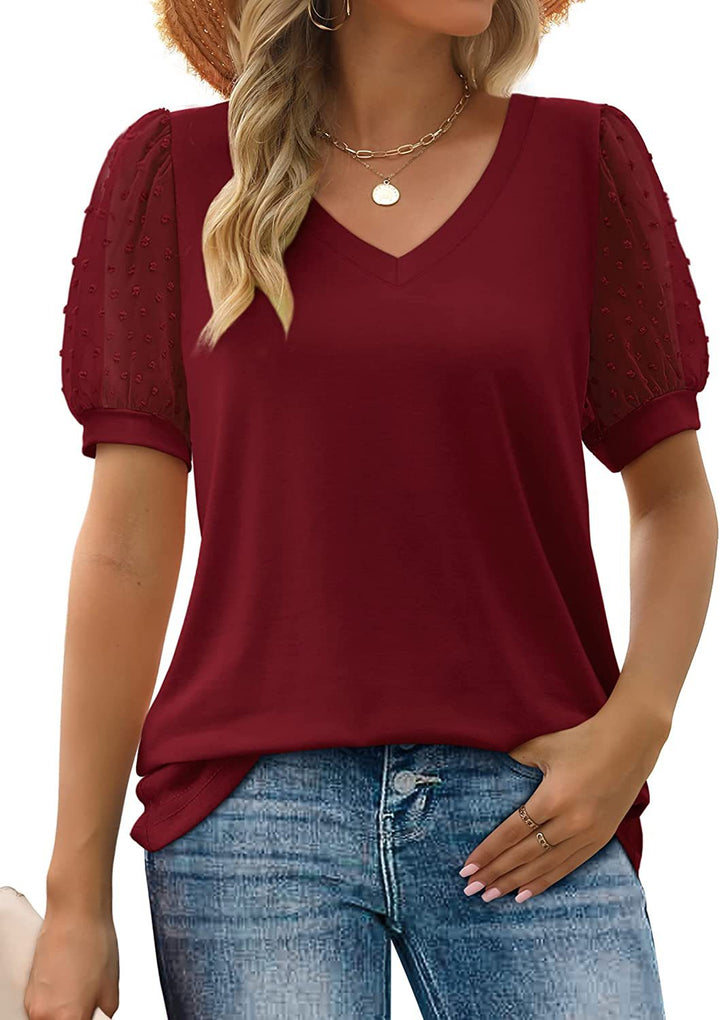 Hailey - Chic Summer Puff Sleeve Blouse