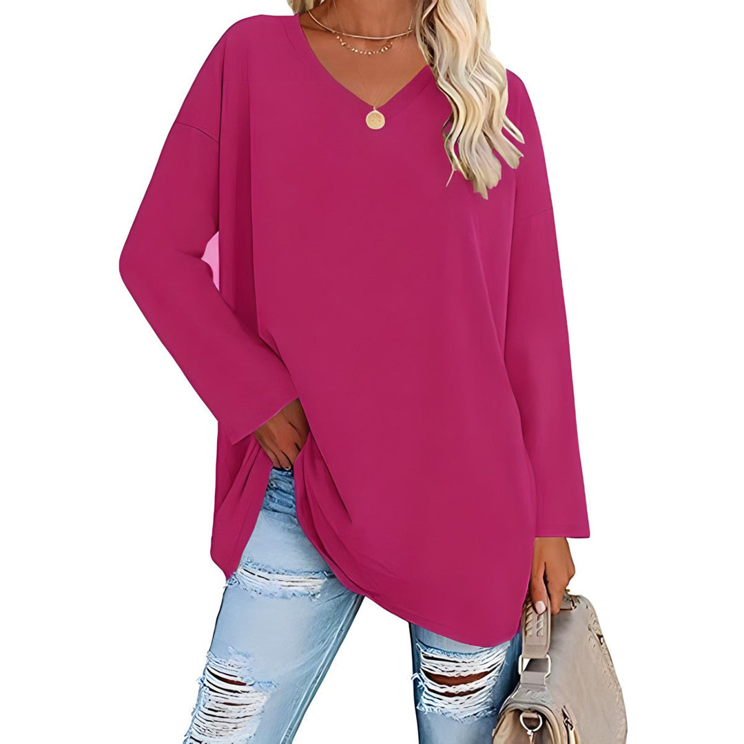 Haley - Relaxed V-Neck Sweater