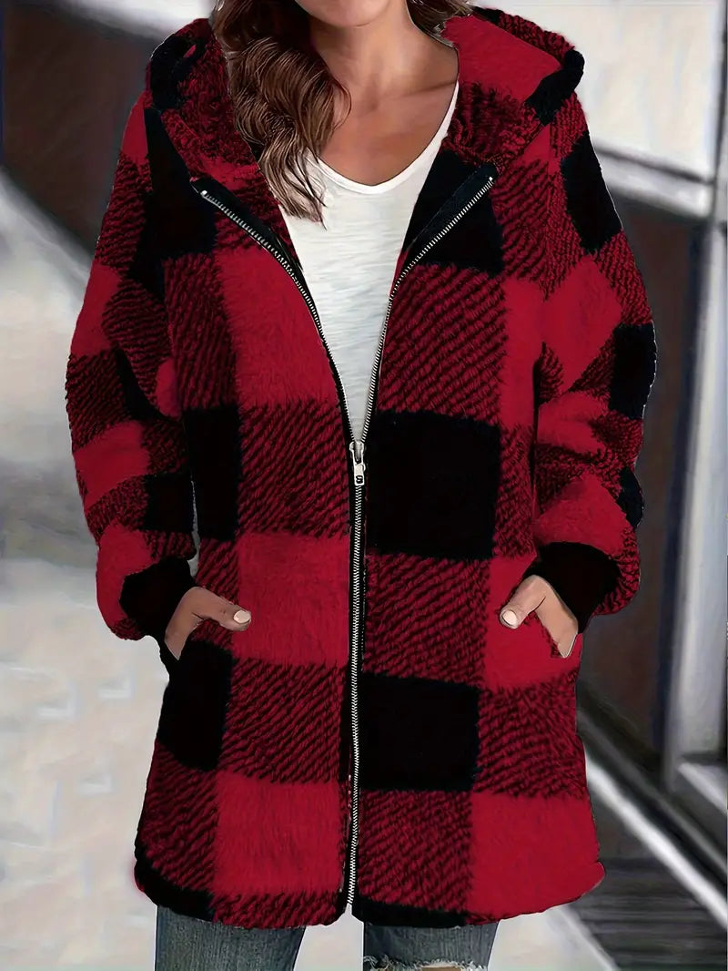 Mary™ Cozy Plaid Jacket