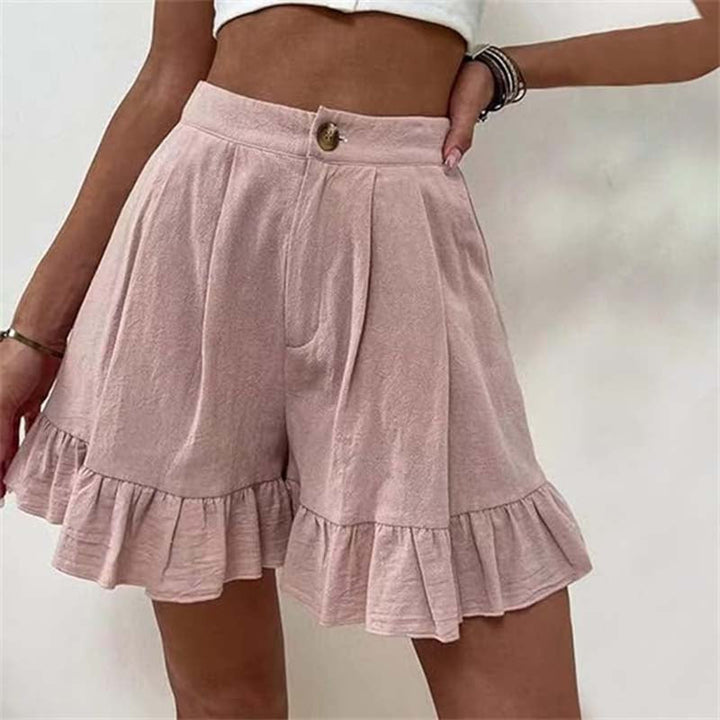 Shelby - Flowy Ruffle Hem Shorts