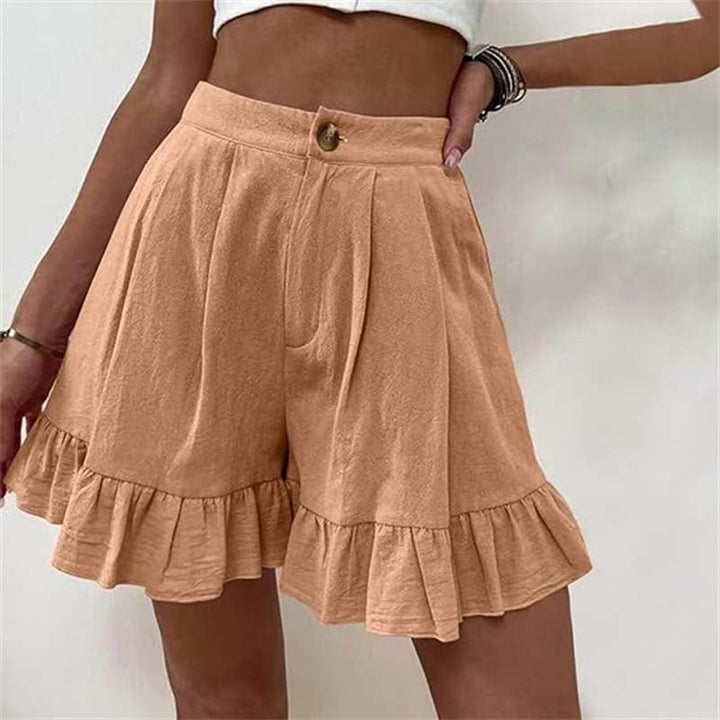 Shelby - Flowy Ruffle Hem Shorts