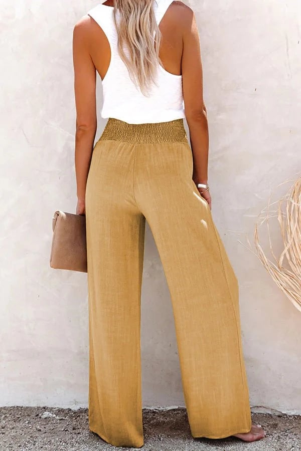 Delia - Relaxed High-Waist Pants