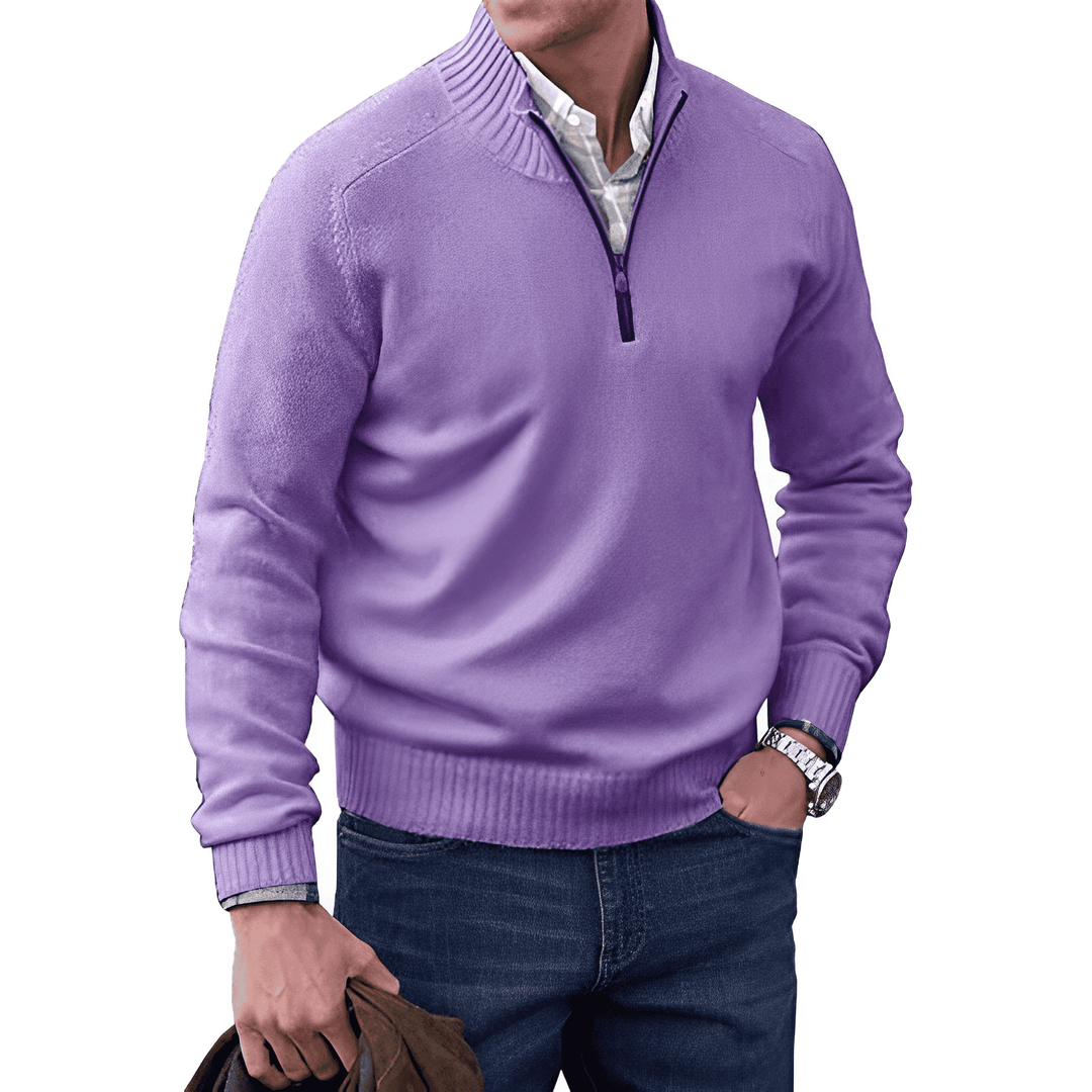 Seth - Cashmere Sweater with Zipper