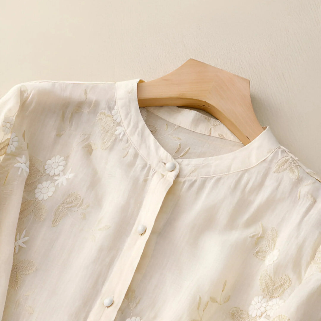 Magdalene – Embroidered Floral Blouse