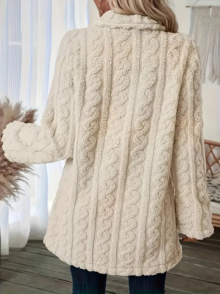 Luna - Stylish Cable Knit Jacket