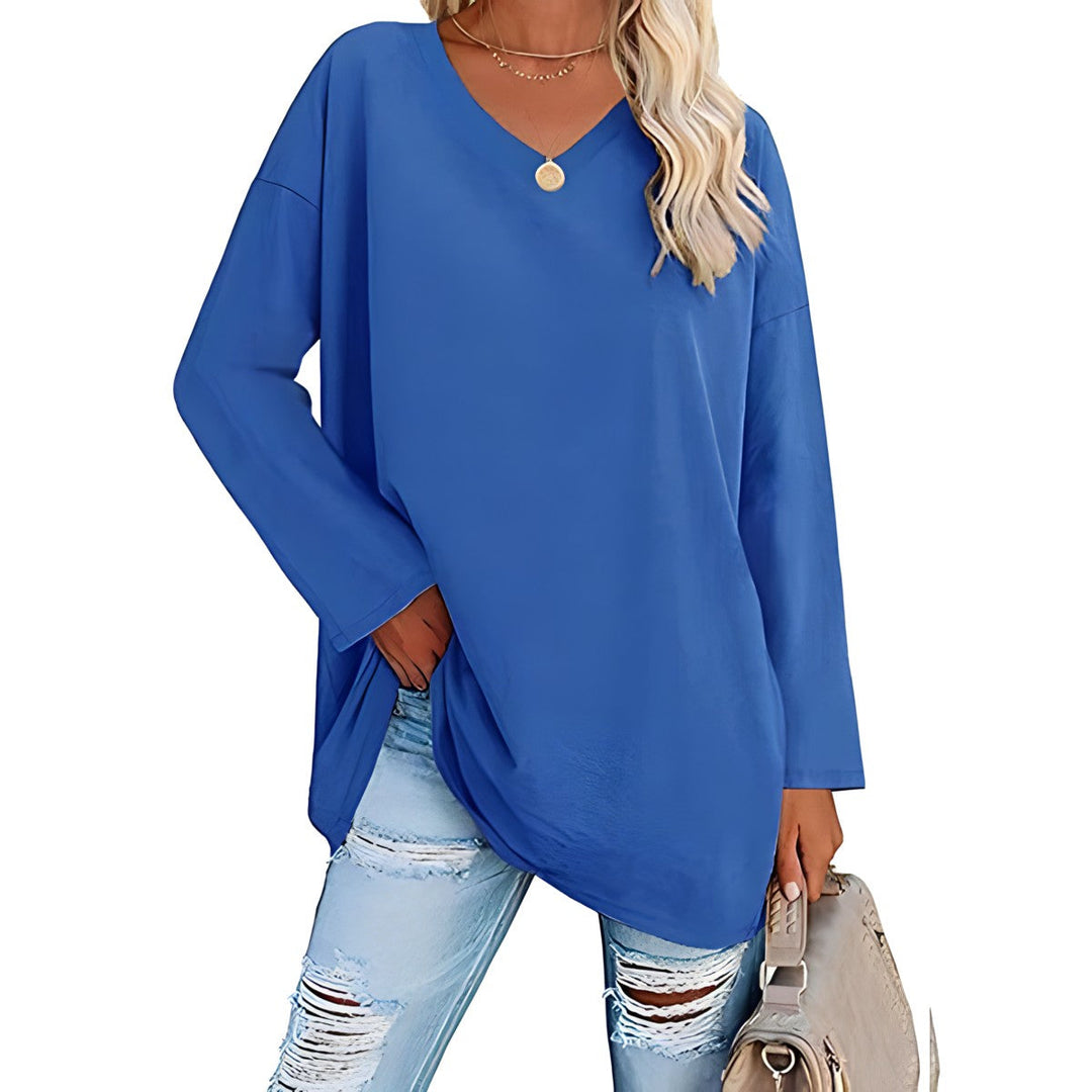 Haley - Relaxed V-Neck Sweater