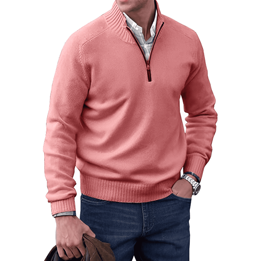 Seth - Cashmere Sweater with Zipper