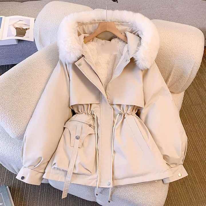 Alessia - Fur Collar Thick Jacket