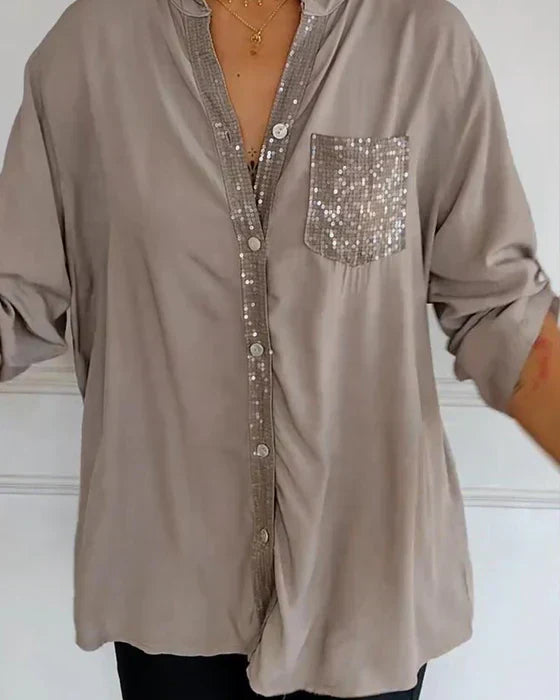 Rosalie - Glam Button-Down Shirt