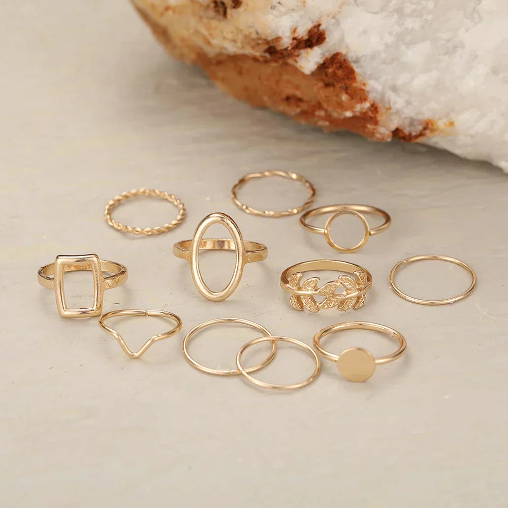 Pack of 11 Vintage Silver Rings