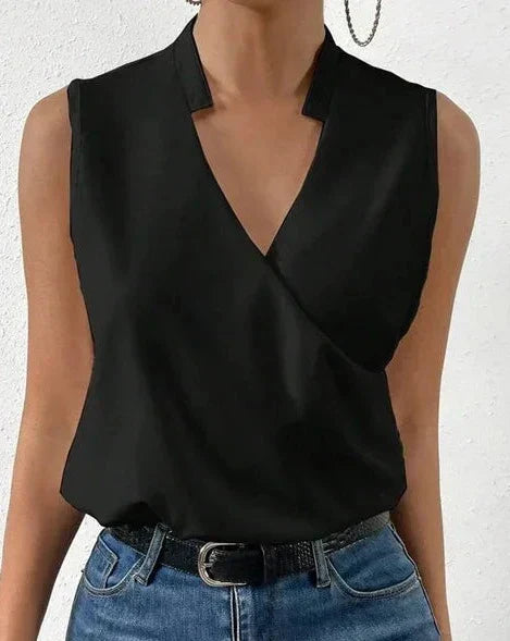 Genesis - Casual Loose Cross Wrap Top