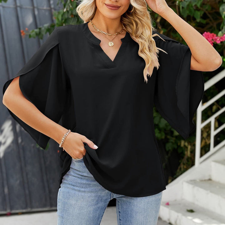 Emery - Elegant Office Ruffle Blouse