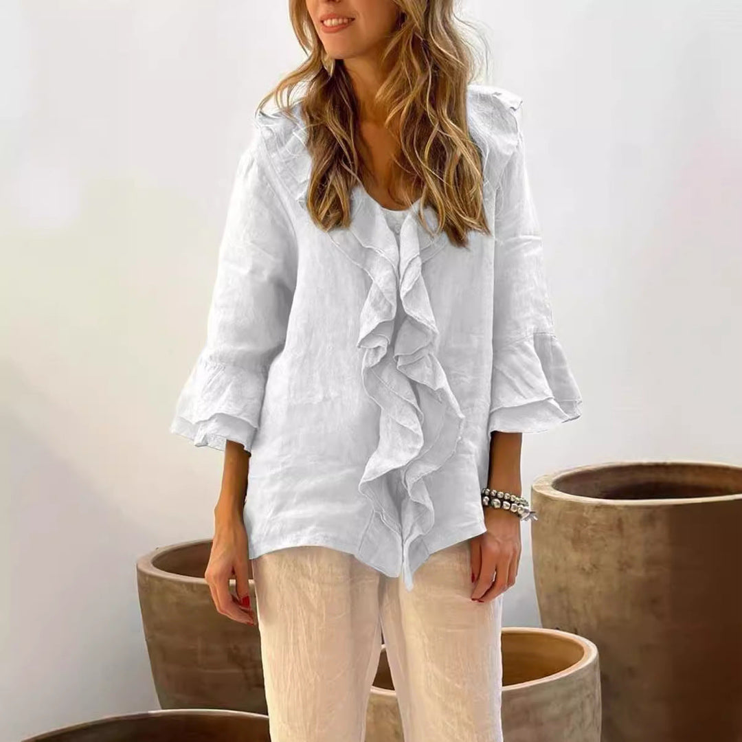 Natalia - Casual Ruffle Blouse