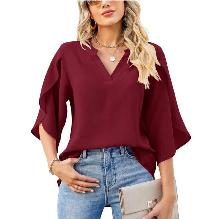 Emery - Elegant Office Ruffle Blouse