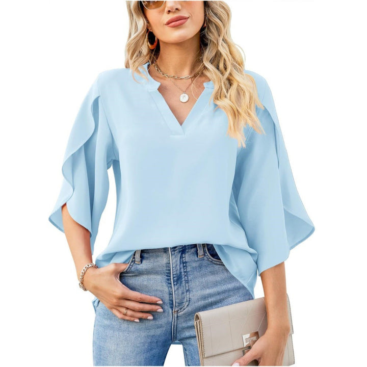 Emery - Elegant Office Ruffle Blouse