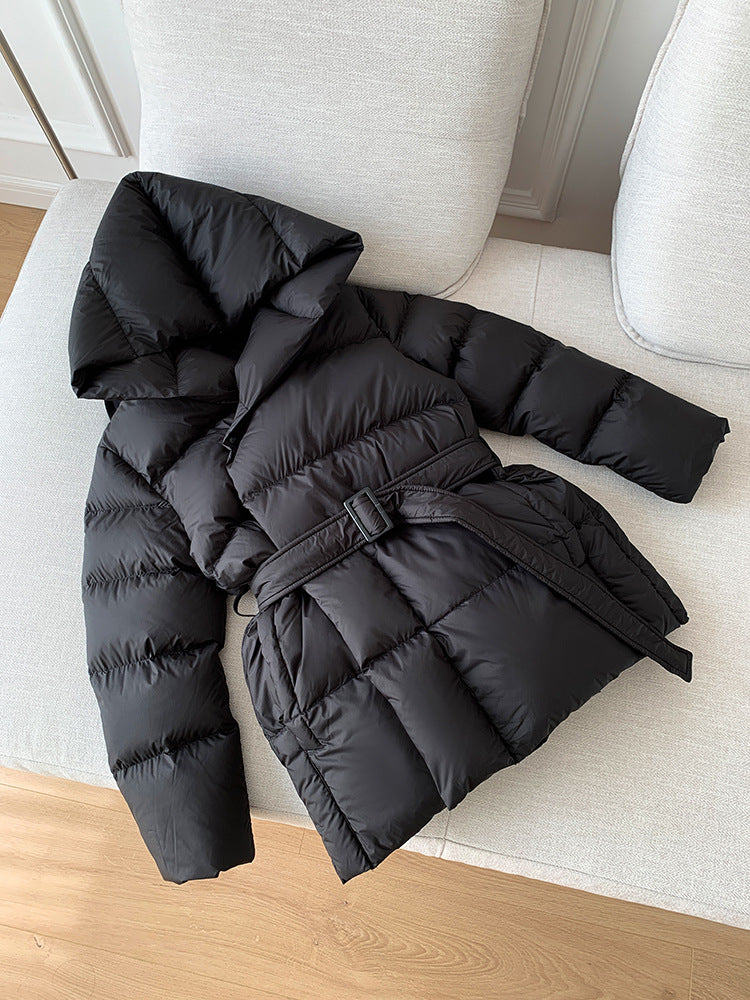 Zoey - Lightweight Belt Puffer Jacket