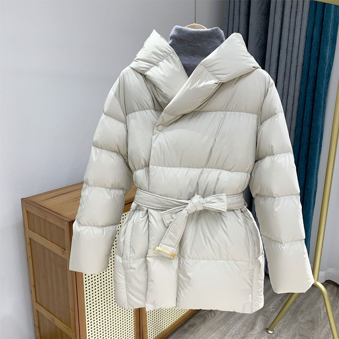 Zoey - Lightweight Belt Puffer Jacket