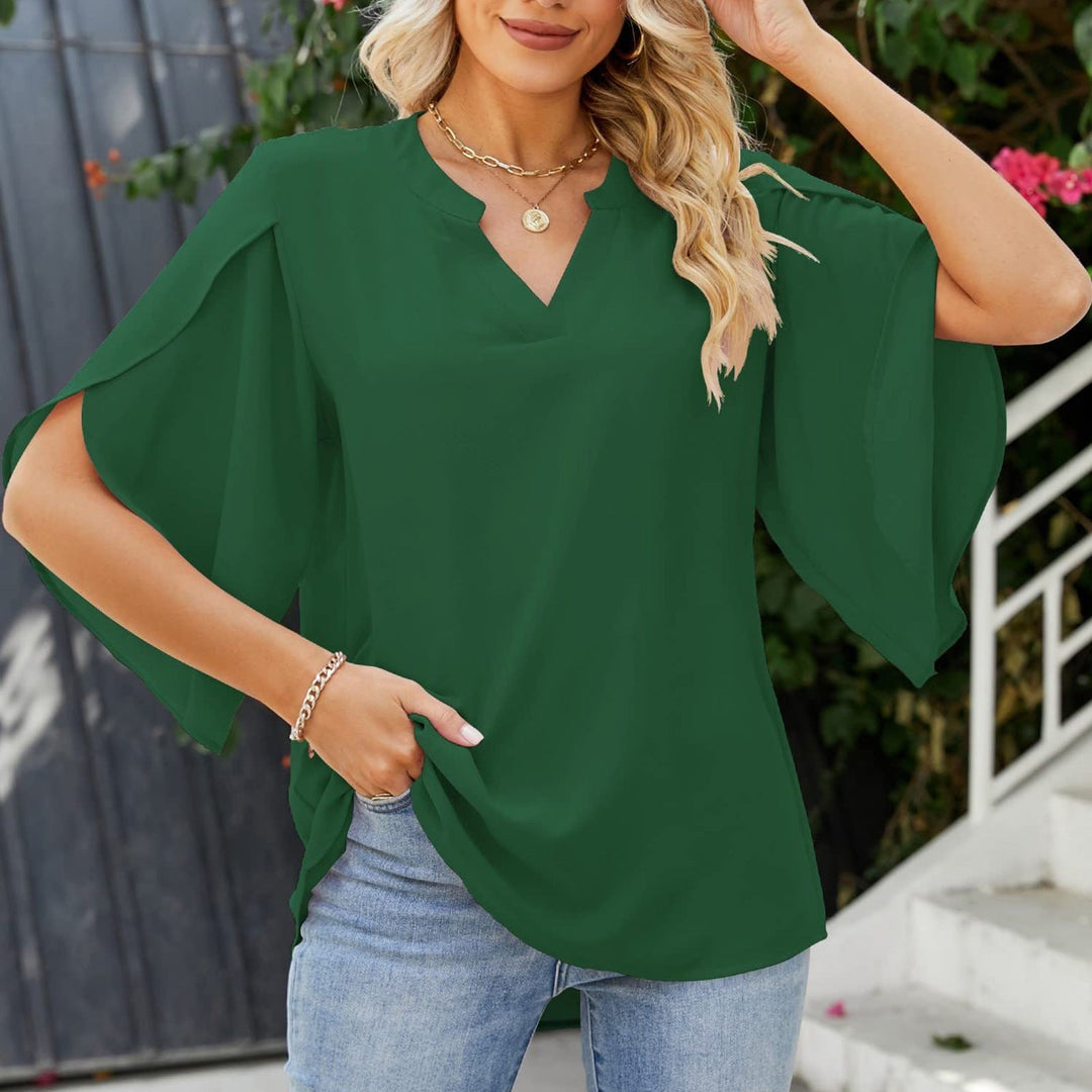 Emery - Elegant Office Ruffle Blouse