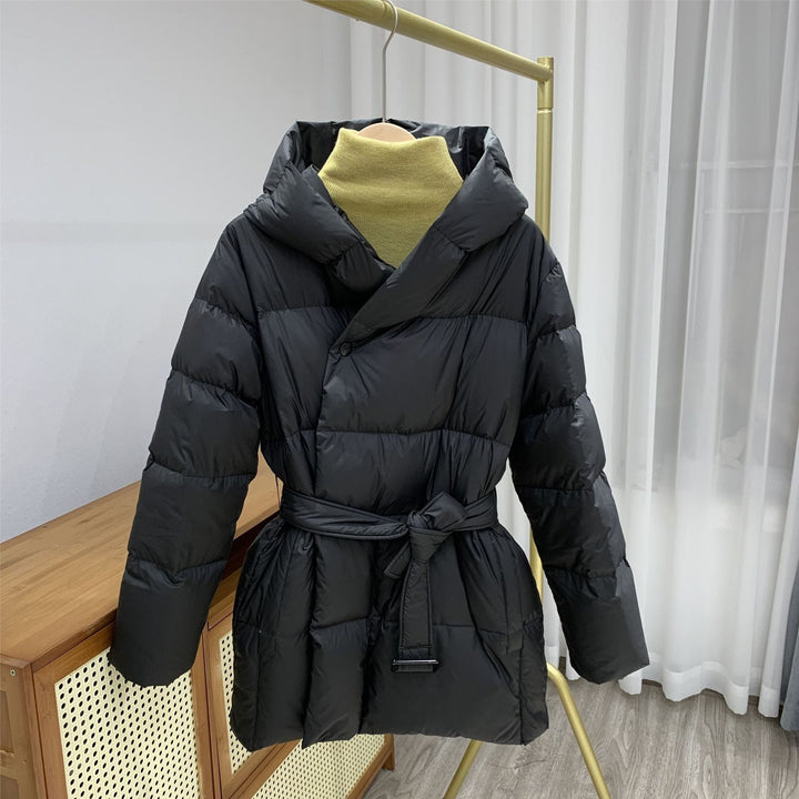 Zoey - Lightweight Belt Puffer Jacket