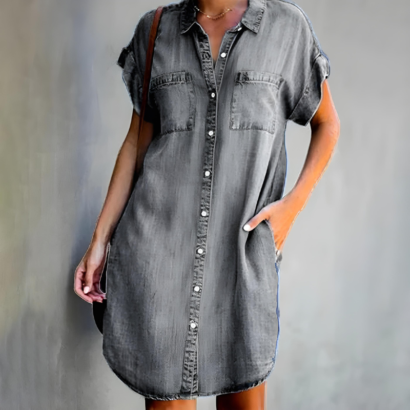 Georgia - Casual Denim Summer Dress