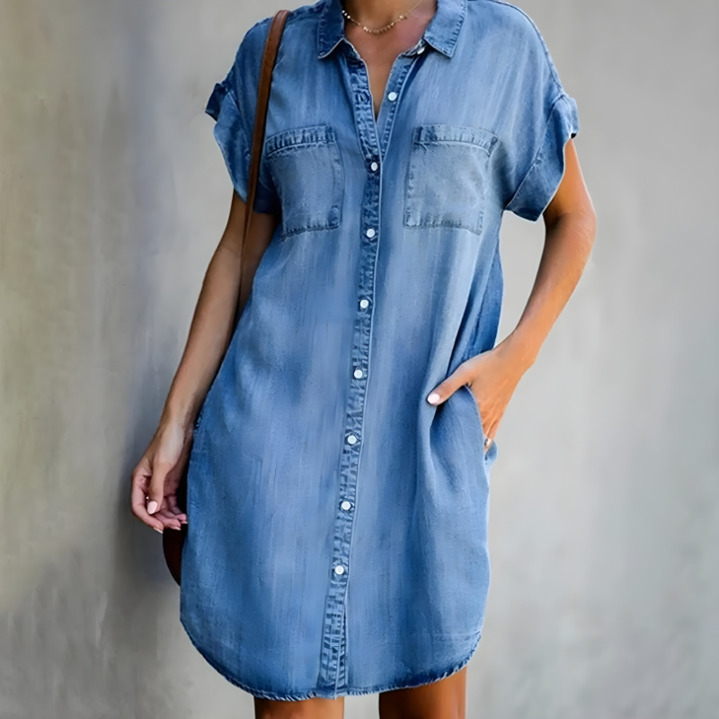 Georgia - Casual Denim Summer Dress