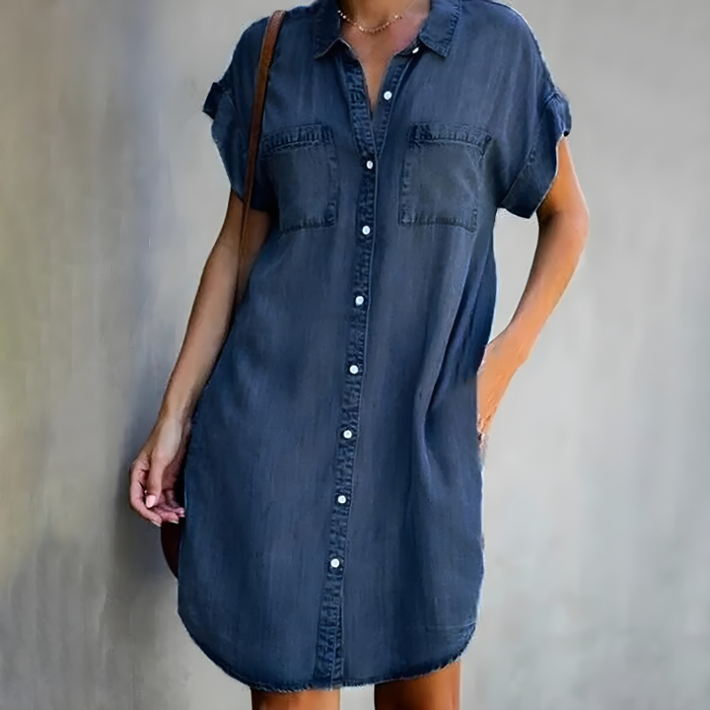 Georgia - Casual Denim Summer Dress