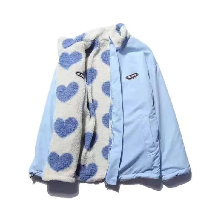 Hazel - Reversible Heart Print Jacket