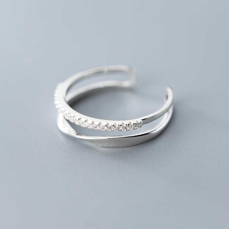 Adjustable Double Line Ring