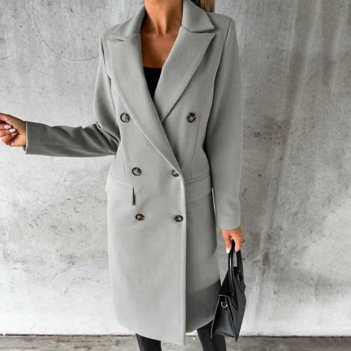 Camila - Classic Double Breasted Long Coat