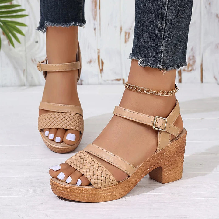 Saylor - Woven Platform Sandals