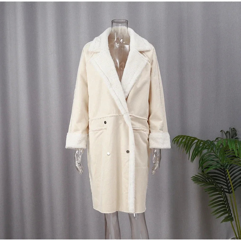 Eleanor - Chic Teddy Lapel Coat