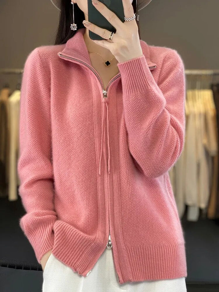 Amelia™ Cozy Zip-Up Cardigan