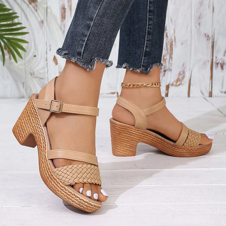 Saylor - Woven Platform Sandals