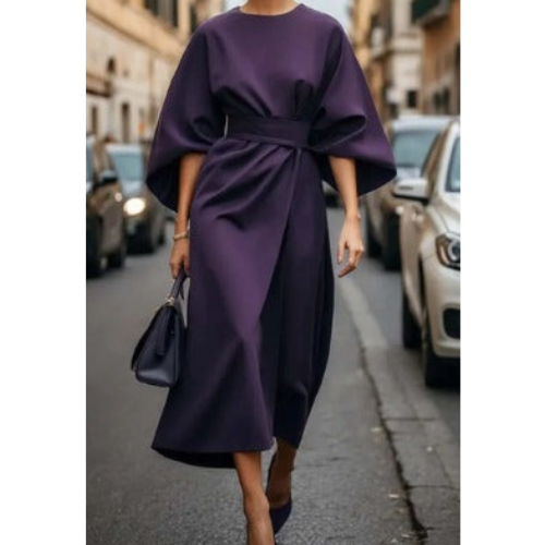 Miranda - Lantern Sleeves Dress