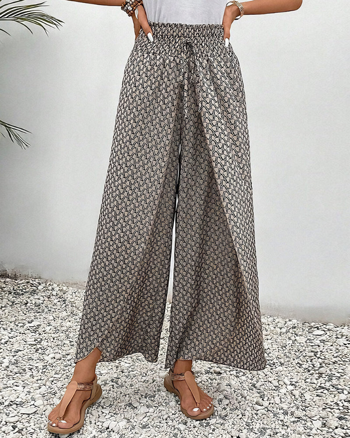 Isla - Printed Wide-Leg Pants